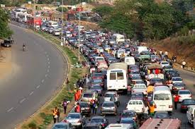 Traffic congestion on Nigerian road